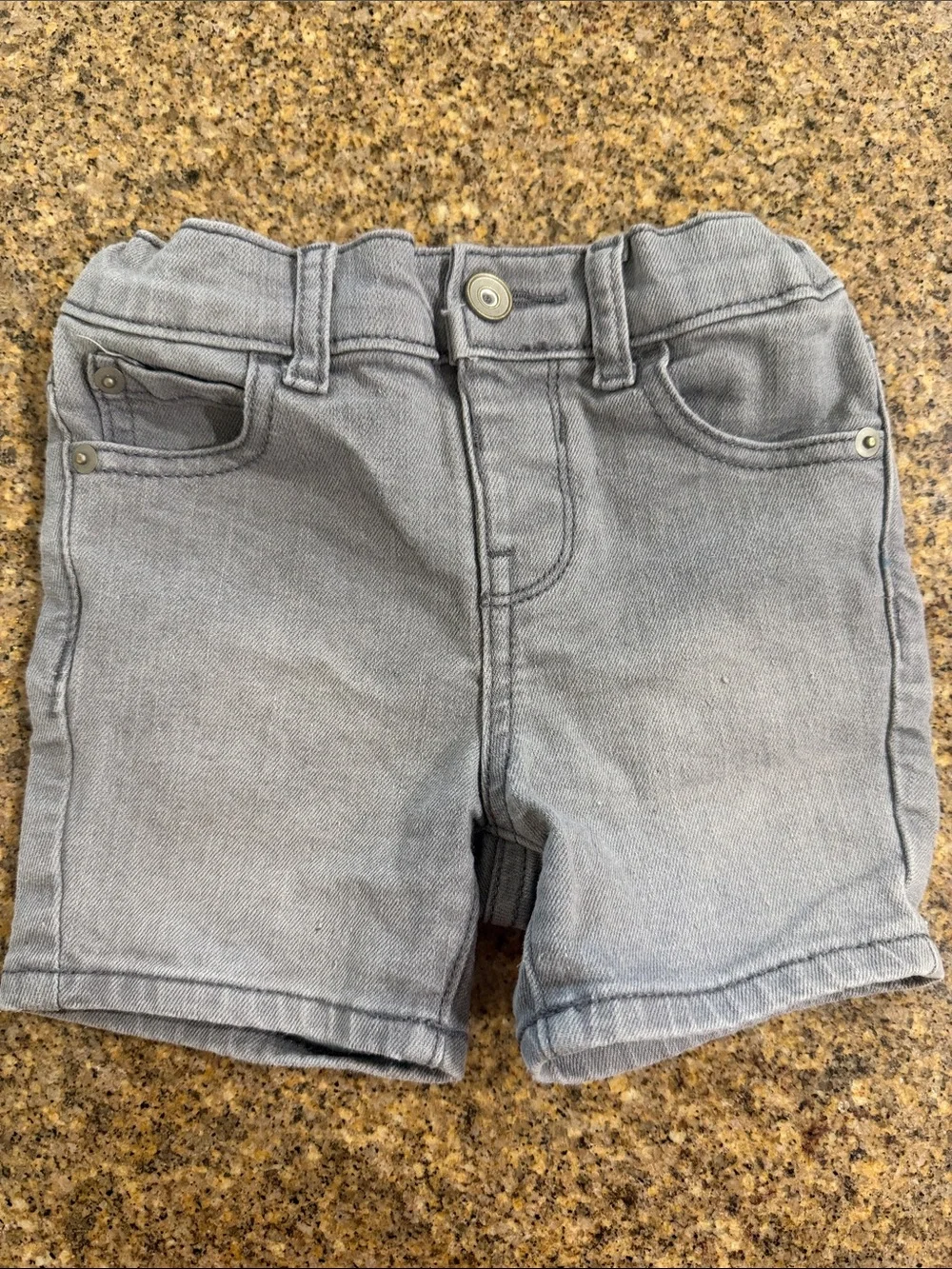 The Children's Place Light Gray Denim Shorts